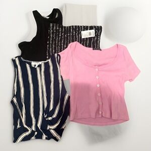 Bundle lot of crop tops size small 4‎ Tops